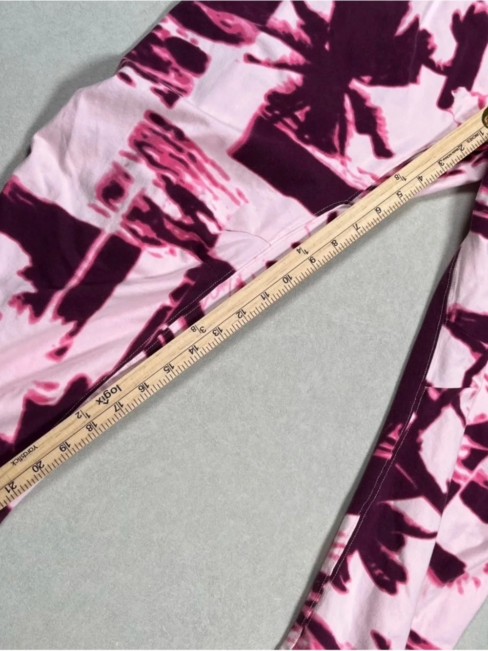 Free People Palm Print Tie-Dye Romper Hot Shot in Pink and Plum - new w tags